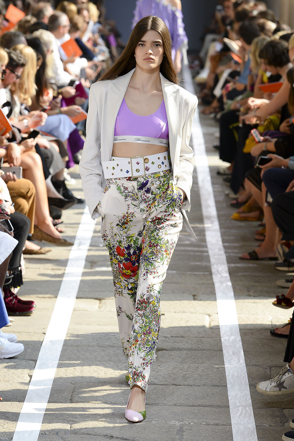 Pantaloni dama cu imprimeu floral 2019