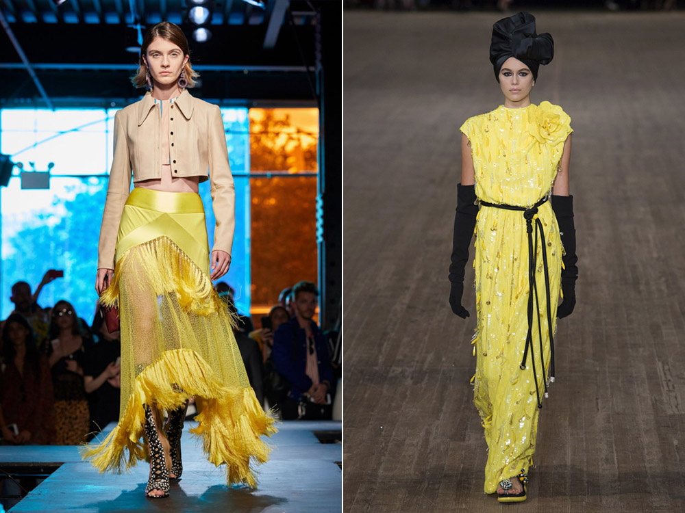 Culoarea galbena la moda in 2018